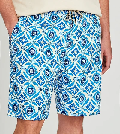 Tile Print Swim Short