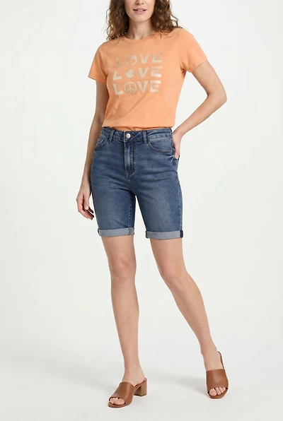 Bermuda en denim