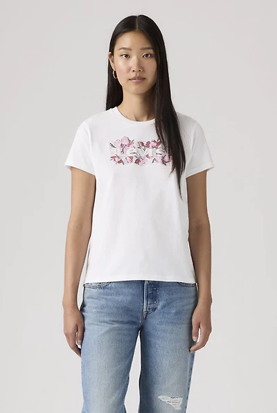 T-shirt Levi's blanc à logo floral