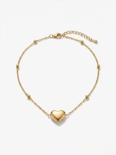 Bracelet cœur doré