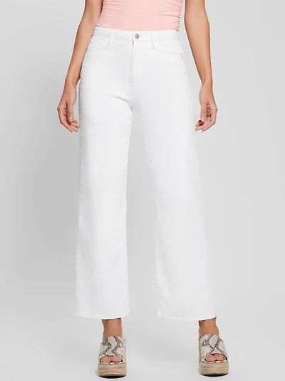 Le jeans Guess blanc | Coupe jambe large