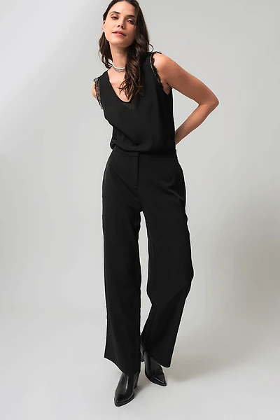 Le pantalon large habillé