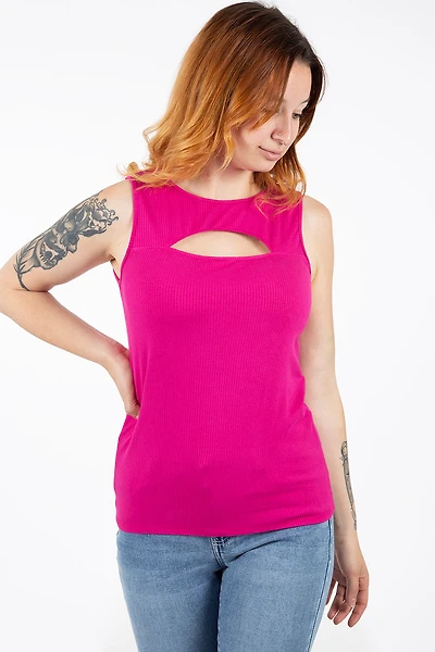 Camisole à découpe | 2 couleurs