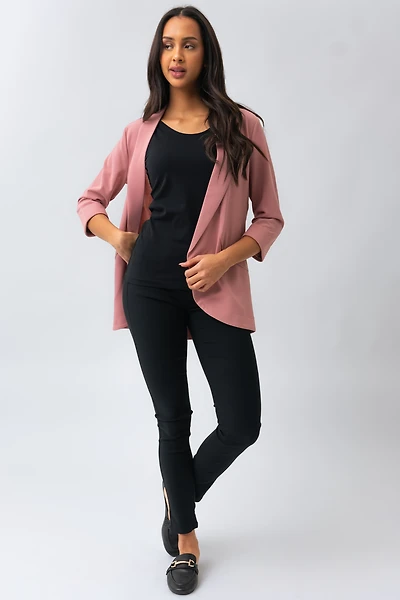 Le pantalon hyper extensible 2 boutons