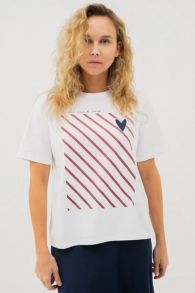 Le t-shirt “Boxy” imprimé
