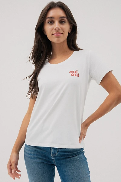 Le t-shirt droit imprimé