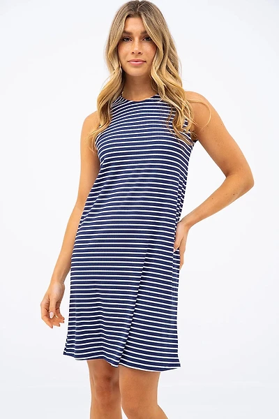 La robe extensible ligné