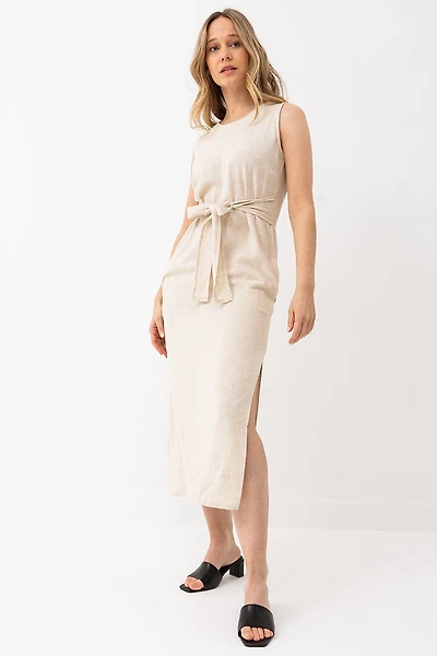La robe longue en lin