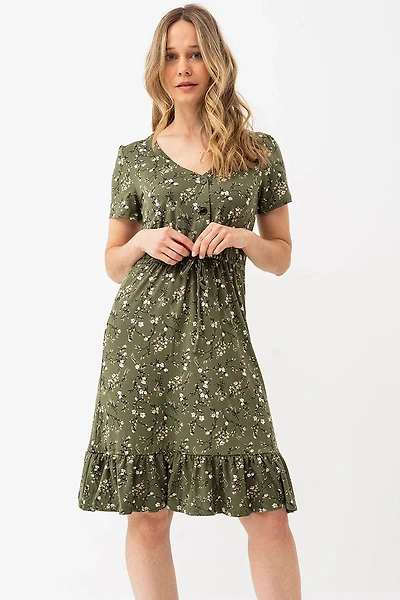 La robe fleurie style paysanne