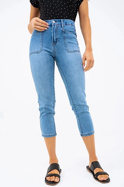 Le capri 7/8 en denim décontracté
