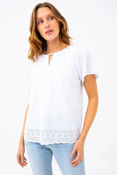 La t-shirt ample finition découpée