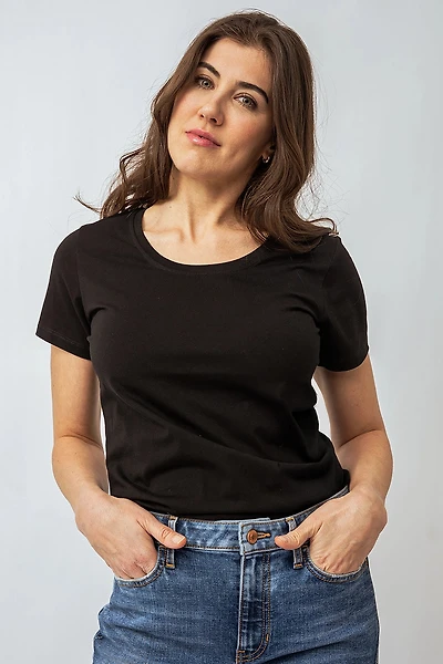 Le t-shirt basique col rond