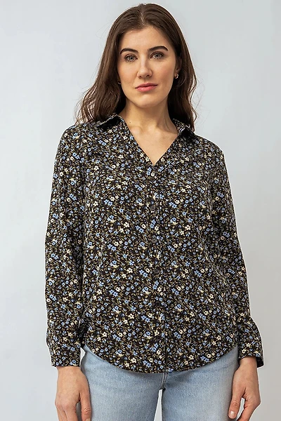 La blouse imprimée petites fleurs