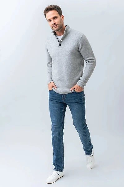 Le jeans extensible ajusté | Modèle Bouchard