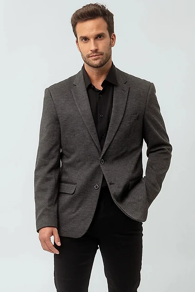 Le veston extensible charcoal