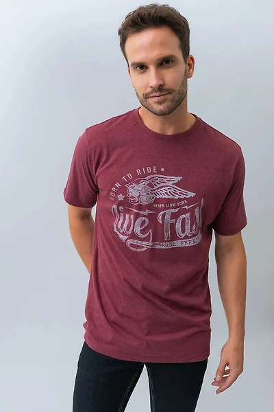 Le t-shirt « Live fast »