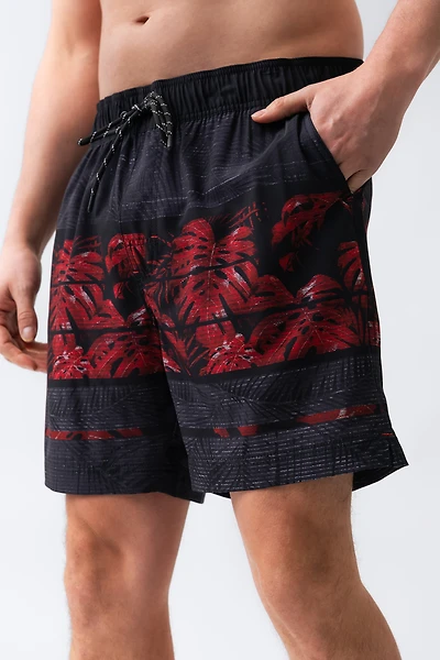 Le maillot de bain imprimé feuillages