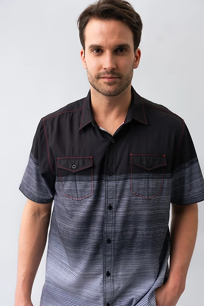 La chemise lignée 2 poches