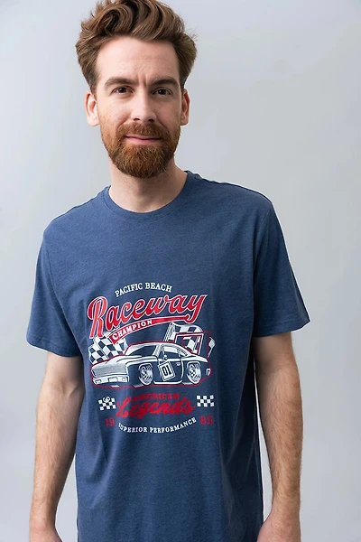 Le t-shirt imprimé «Raceway»