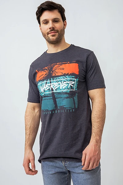 Le t-shirt imprimé « Wherever »