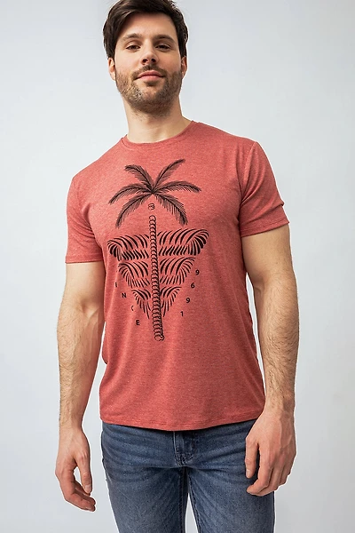 Le t-shirt imprimé Palmier