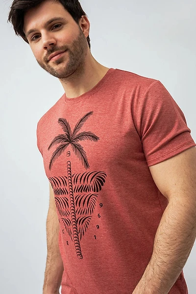 Le t-shirt imprimé Palmier