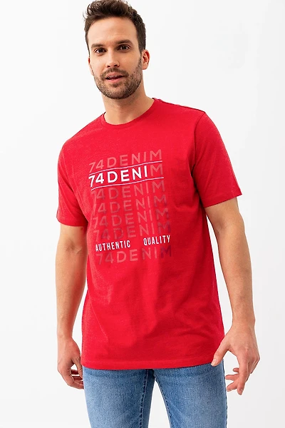 Le t-shirt imprimé 74 Denim
