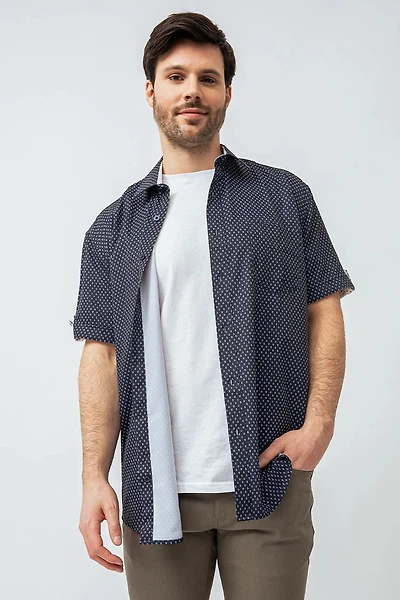 La chemise imprimée ancres de bateaux