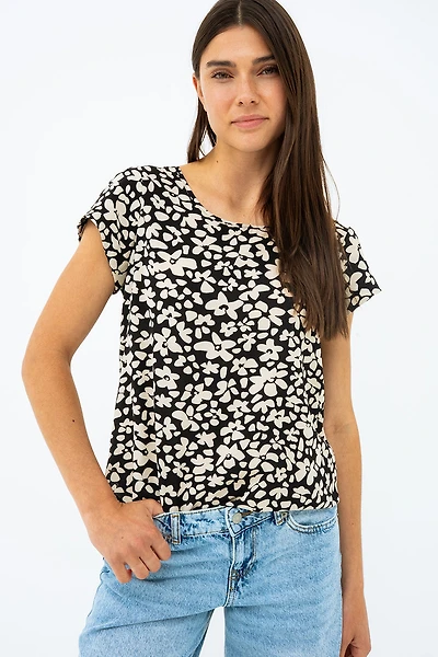 La blouse manche courte imprimé par Vero Moda