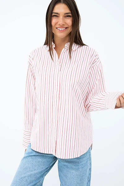 La blouse en popeline à rayure par JJXX | Modèle Caro