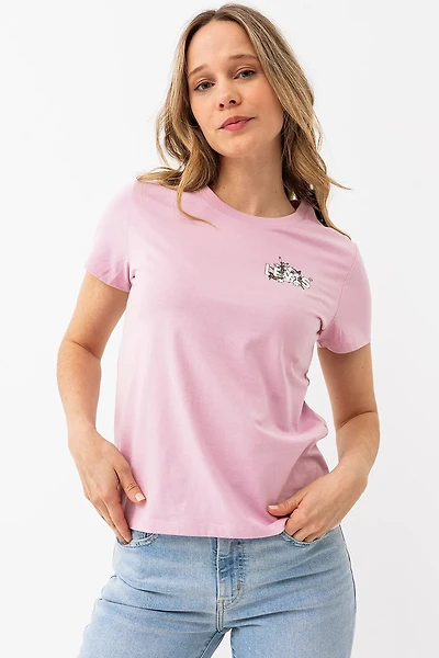 Le t-shirt Levi’s logo en fleurs