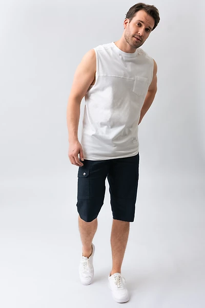 Le capri extensible multi poches Lois | Modèle Lucas