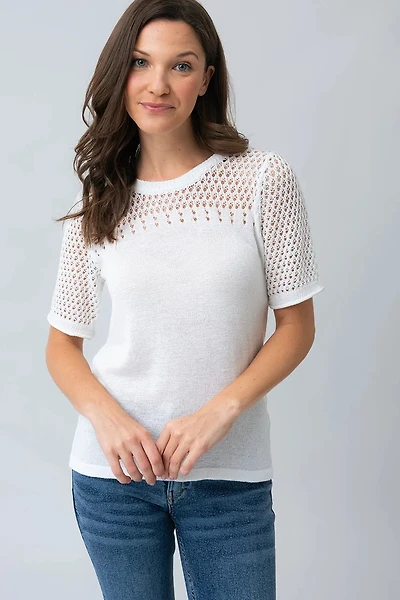 Le chandail ajouré en crochet