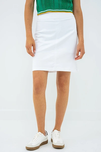 Jupe short blanche pull-on | Lois Modèle Lindsay
