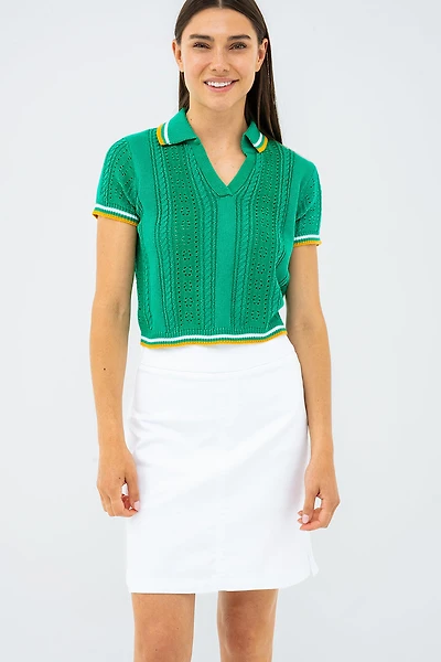 Jupe short blanche pull-on | Lois Modèle Lindsay