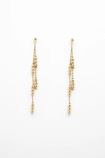 Les boucles d’oreilles chaînes et billes