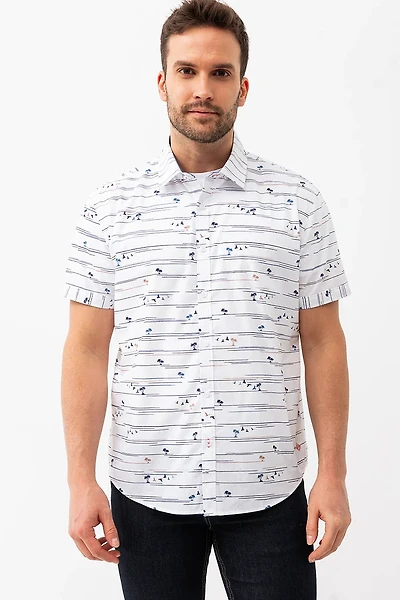 La chemise imprimé bord de mer