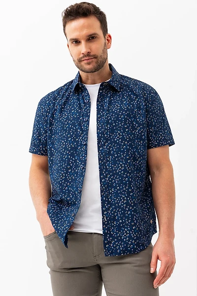La chemise imprimée all-over petites fleurs