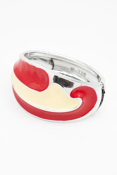Bracelet argenté bicolore