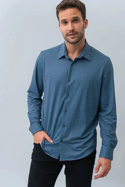 La chemise extensible imprimé all-over
