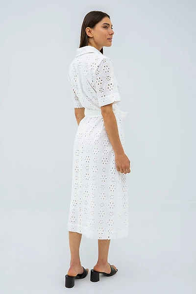 La robe chemisier broderie anglaise par Silver