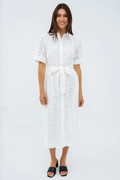 La robe chemisier broderie anglaise par Silver
