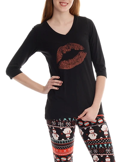 T-shirt à manches 3/4