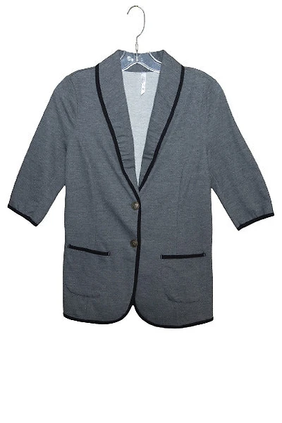 Blazer bordures contrastantes