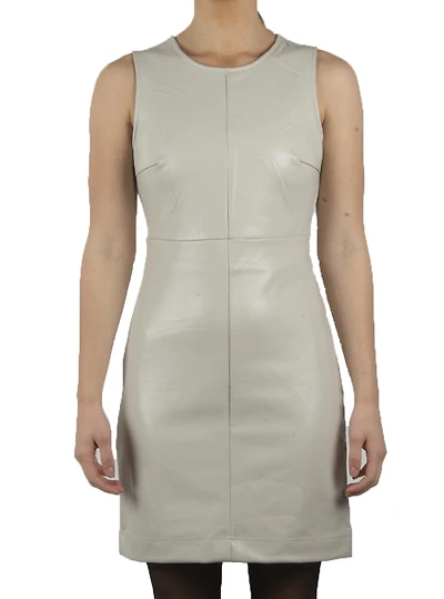 Robe habillée effet faux cuir