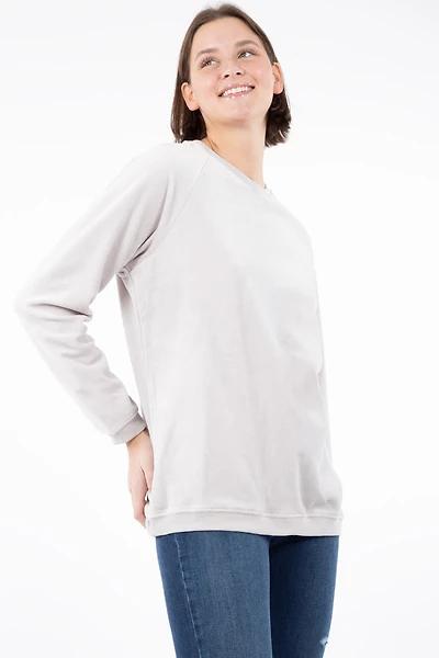 Chandail détente en velours | 4 couleurs