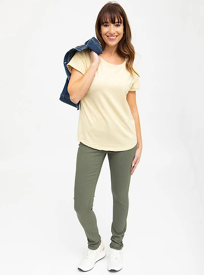 Pantalon hyper extensible étroit | 5 couleurs