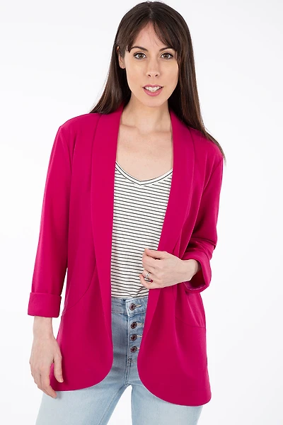 Blazer fluide manches 3/4 | 3 couleurs