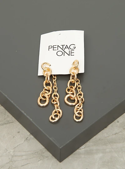 Boucles d'oreilles avec gros maillons