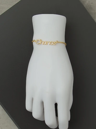 Bracelet "Chance", or ou argent